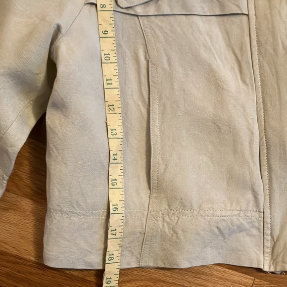 Sandro Linen Blend Short Jacket with 3/4 Sleeves - Picture 13 of 13